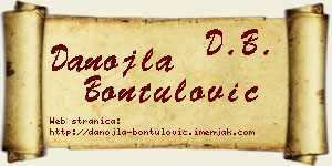 Danojla Bontulović vizit kartica